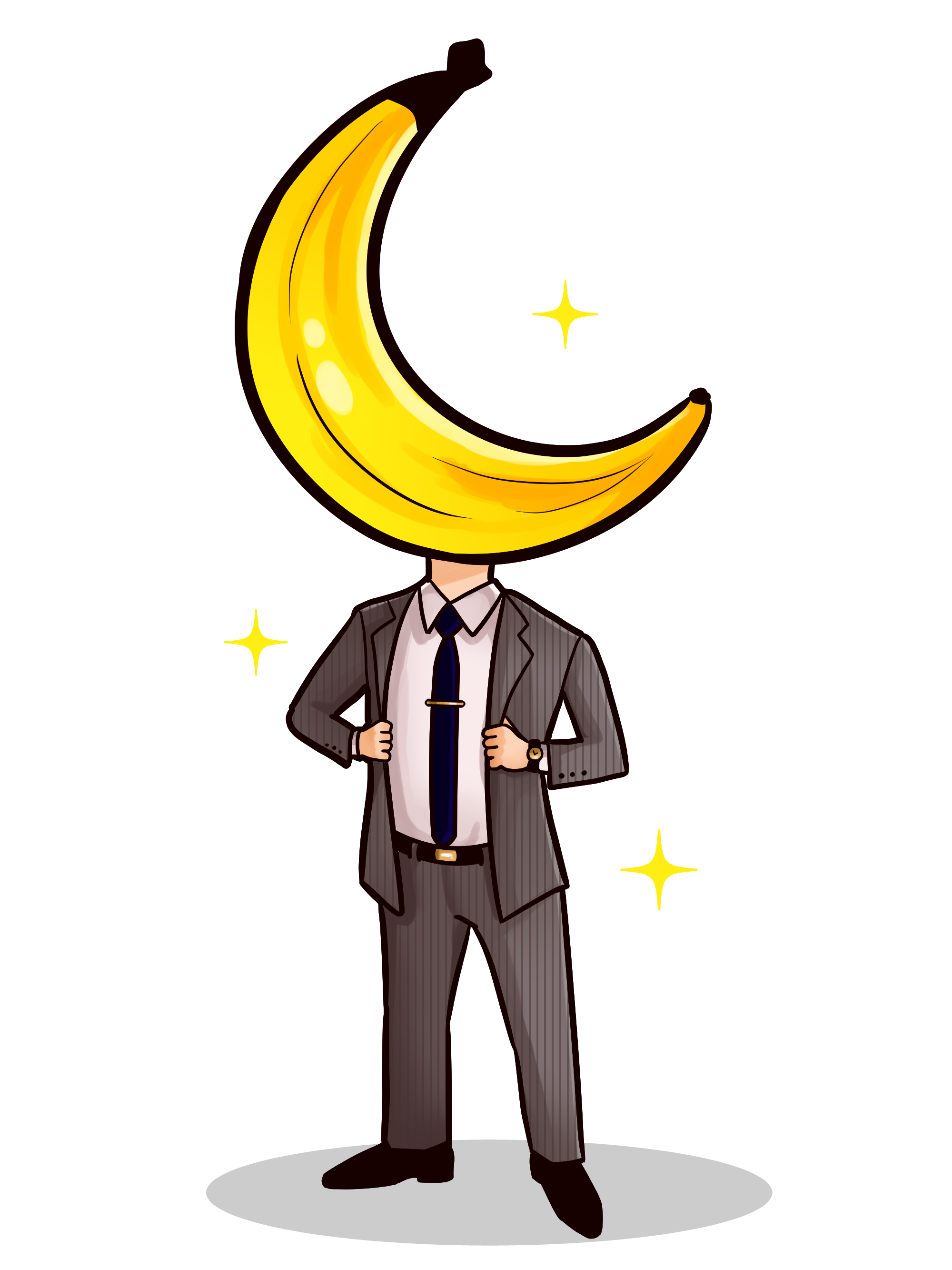 Banana Man in a suit